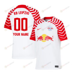 RB Leipzig 2023-24 Home Custom YOUTH Jersey - White Red