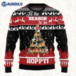 Rabbit Christmas Tree Ugly Sweaters For Men Women Unisex
