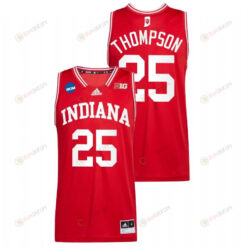 Race Thompson 25 Indiana Hoosiers 2022 March Madness Basketball Men Jersey - Red