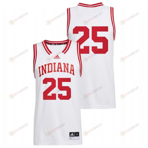 Race Thompson 25 White Indiana Hoosiers 2022 College Basketball Reverse Retro Jersey