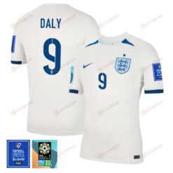 Rachel Daly 9 England 1 Star FIFA Patch Women's National Team 2023-24 World Cup Home Men Jersey