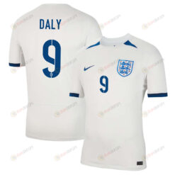 Rachel Daly 9 England Women's National Team 2023-24 World Cup Home Men Jersey