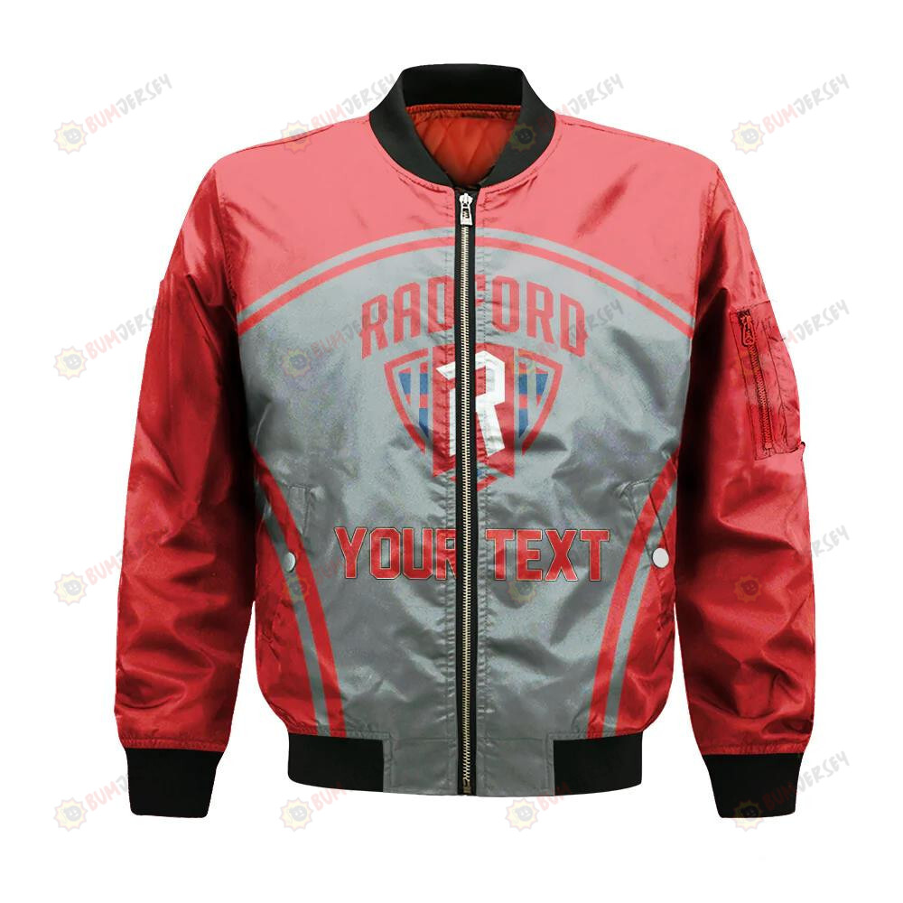 Radford Highlanders Bomber Jacket 3D Printed Custom Text And Number Curve Style Sport