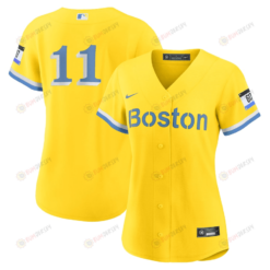 Rafael Devers 11 Boston Red Sox Women's City Connect Jersey - Gold