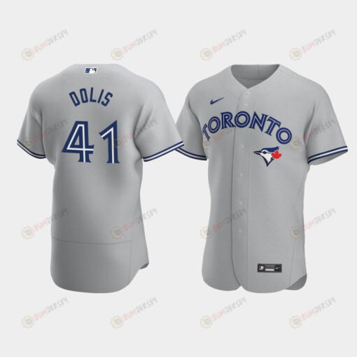 Rafael Dolis 41 Toronto Blue Jays Gray Road Jersey Jersey