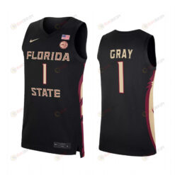RaiQuan Gray 1 Florida State Seminoles Black Jersey College Basketball Alumni