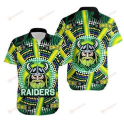 Raiders Curved Hawaiian Shirt Special Aboriginal