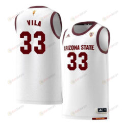 Ramon Vila 33 Arizona State Sun Devils Retro Basketball Men Jersey - White