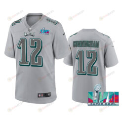 Randall Cunningham 12 Philadelphia Eagles Super Bowl LVII Patch Atmosphere Fashion Game Jersey - Gray