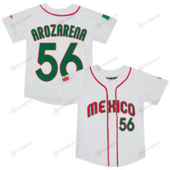 Randy Arozarena 56 Mexico Baseball 2023 World Baseball Classic Jersey - White