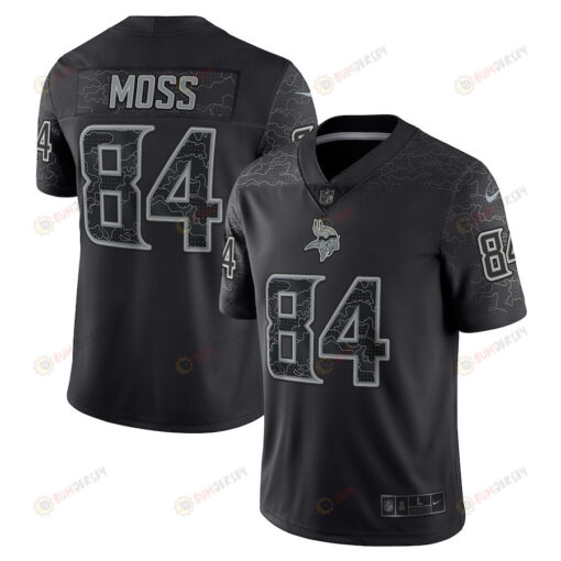 Randy Moss 84 Minnesota Vikings Retired Player RFLCTV Limited Jersey - Black