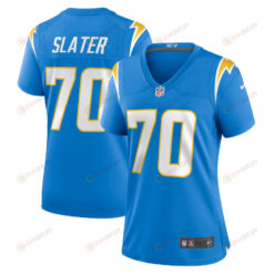 Rashawn Slater 70 Los Angeles Chargers Women's Game Jersey - Powder Blue