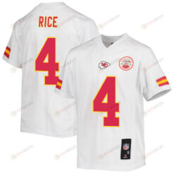 Rashee Rice 4 Kansas City Chiefs Game Jersey - Youth