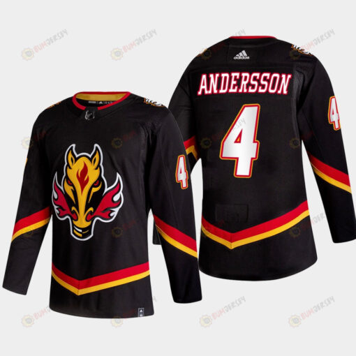 Rasmus Andersson 4 Calgary Flames Alternate Black Jersey 2022-23