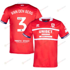 Rav van den Berg 3 Middlesbrough FC 2023-24 Home Men Jersey - Red