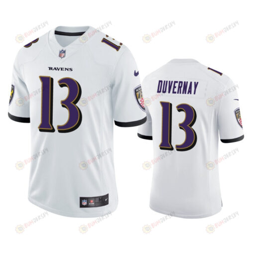 Ravens Devin Duvernay 13 Vapor Untouchable Limited White Jersey