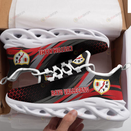 Rayo Vallecano Logo Custom Name Pattern 3D Max Soul Sneaker Shoes