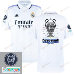 Real Madrid 2022-23 Champions League The Ultimate Goal Home Jersey- White