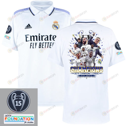 Real Madrid 2022-23 Football Champions Through The Decades Home Jersey- White