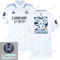 Real Madrid 2022-23 UEFA Champions League Campaign Home Jersey- White