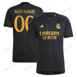 Real Madrid 2023/24 Third Men Custom Jersey - Black