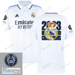 Real Madrid Champions League Glory In 2022-23 Home Jersey- White