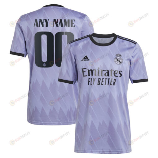 Real Madrid Men 2022/23 Away Player Custom Jersey - Purple