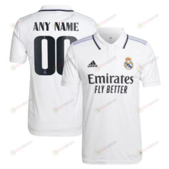 Real Madrid Men 2022/23 Home Player Custom Jersey - White