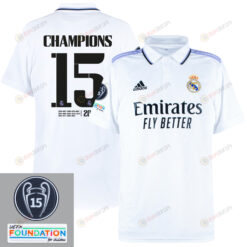 Real Madrid The Road To The 15th Champions League 2022-23 Home Jersey- White