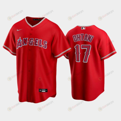 Red Los Angeles Angels Alternate 17 Shohei Ohtani Jersey Jersey