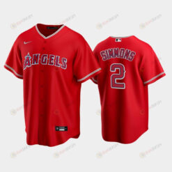 Red Los Angeles Angels Alternate 2 Andrelton Simmons Jersey Jersey