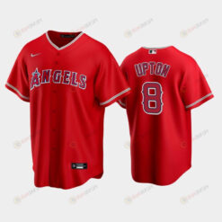 Red Los Angeles Angels Alternate 8 Justin Upton Jersey Jersey