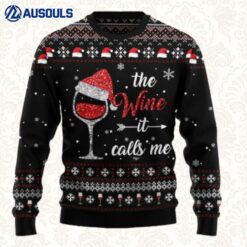 Red Wine It Calls Me Ugly Sweaters For Men Women Unisex