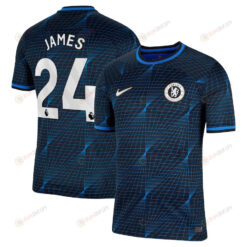 Reece James 24 Chelsea 2023/24 Away Men Jersey - Navy