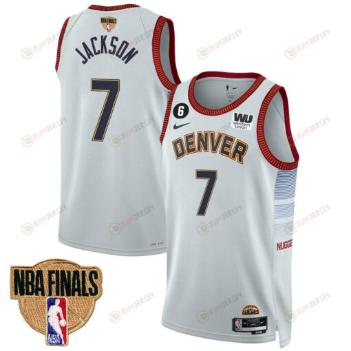 Reggie Jackson 7 Denver Nuggets Final Champions 2023 Swingman YOUTH Jersey - White