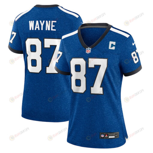 Reggie Wayne 87 Indianapolis Colts Indiana Nights Alternate Game Women Jersey - Royal