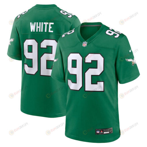 Reggie White 92 Philadelphia Eagles Alternate Game Men Jersey - Kelly Green