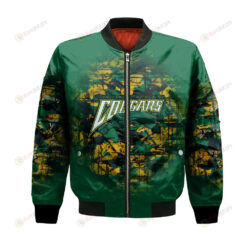 Regina Cougars Bomber Jacket 3D Printed Camouflage Vintage