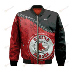 Regina Red Sox Bomber Jacket 3D Printed Grunge Polynesian Tattoo