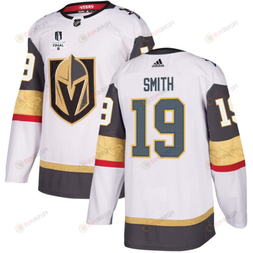 Reilly Smith 19 Vegas Golden Knights Stanley Cup 2023 Final Patch Away Breakaway Men Jersey - White