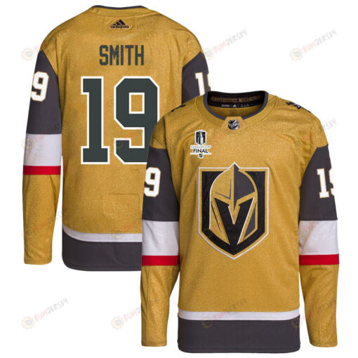 Reilly Smith 19 Vegas Golden Knights Stanley Cup 2023 Final Patch Home Breakaway Men Jersey - Gold