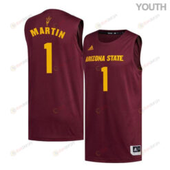 Remy Martin 1 Arizona State Sun Devils Basketball Youth Jersey - Maroon