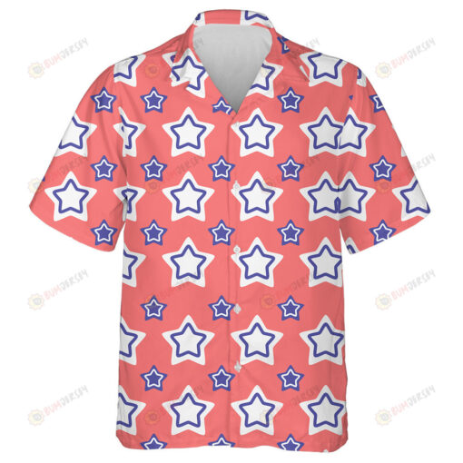 Repeat Pattern Of Memorial Day Pop Art Stars Hawaiian Shirt