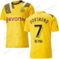Reyna 7 Borussia Dortmund Men 2022/23 Third Jersey - Yellow