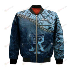 Rhode Island Rams Bomber Jacket 3D Printed Grunge Polynesian Tattoo