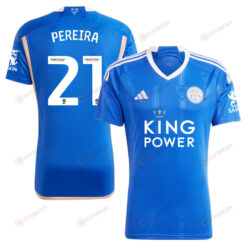 Ricardo Pereira 21 Leicester City FC 2023/24 Home Men Jersey - Blue
