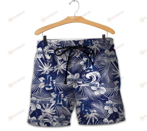 Rice Owls Men Shorts Tropical Seamless