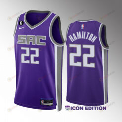 Richard Hamilton 22 Sacramento Kings Purple Icon Edition 2022-23 Unisex Jersey Swingman