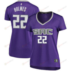 Richaun Holmes Sacramento Kings Women's Fast Break Player Jersey - Icon Edition - Purple