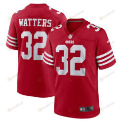 Ricky Watters 32 San Francisco 49ers Retired Player Game Jersey - Scarlet